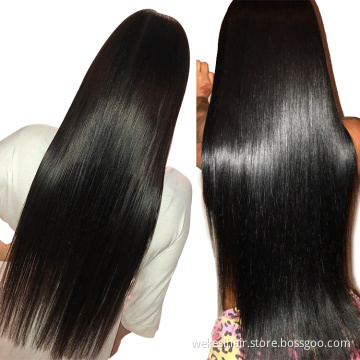 150% 200% Wholesale 4x4 Lace Closure Wig Vendors 100% Aligned Cuticle Wig 4x4 Closure Natural Straight Human Hair Wigs